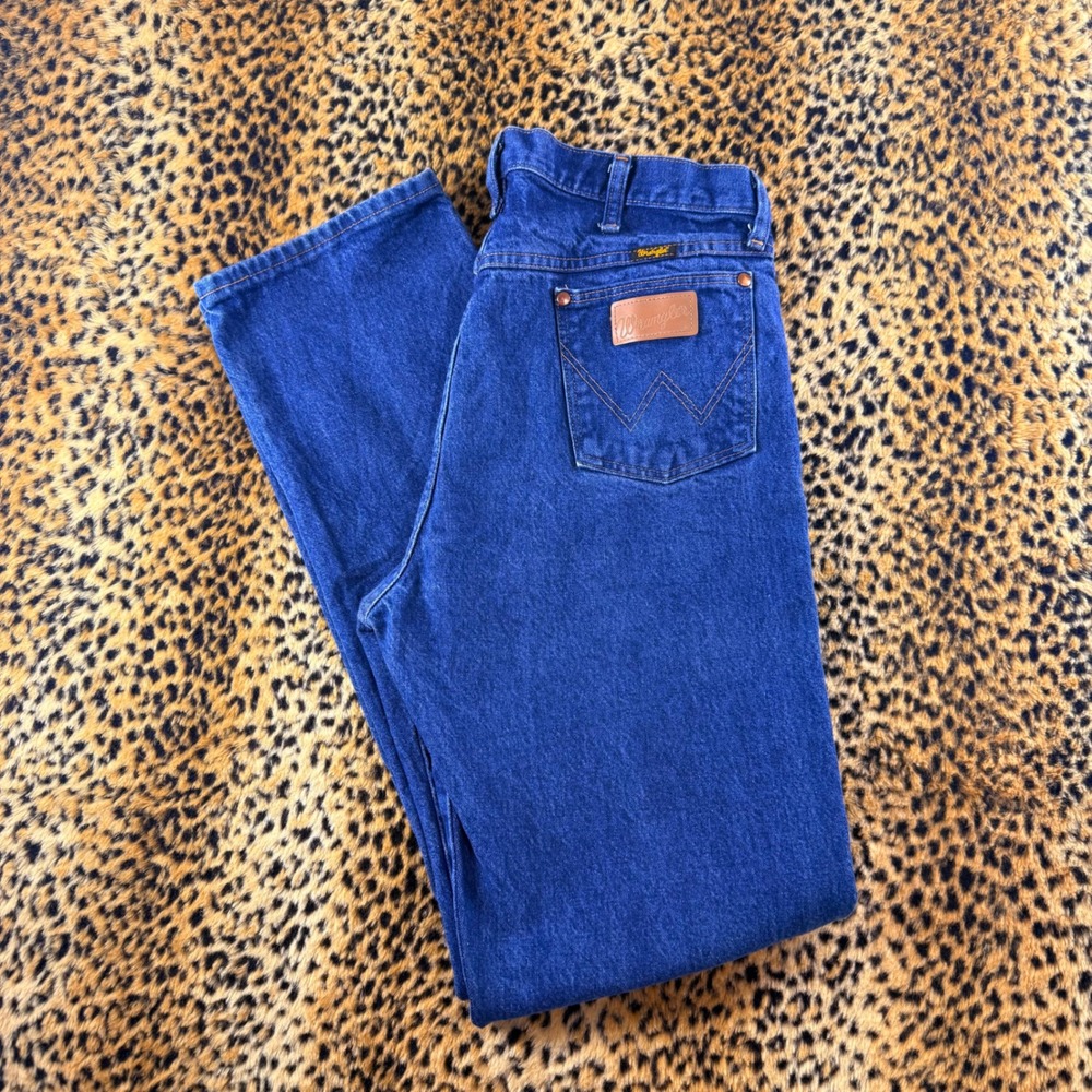 Vintage Wrangler Cowboy Cut 13MWZPW Blue Jeans Mens 36x36 Straight Leg Denim
